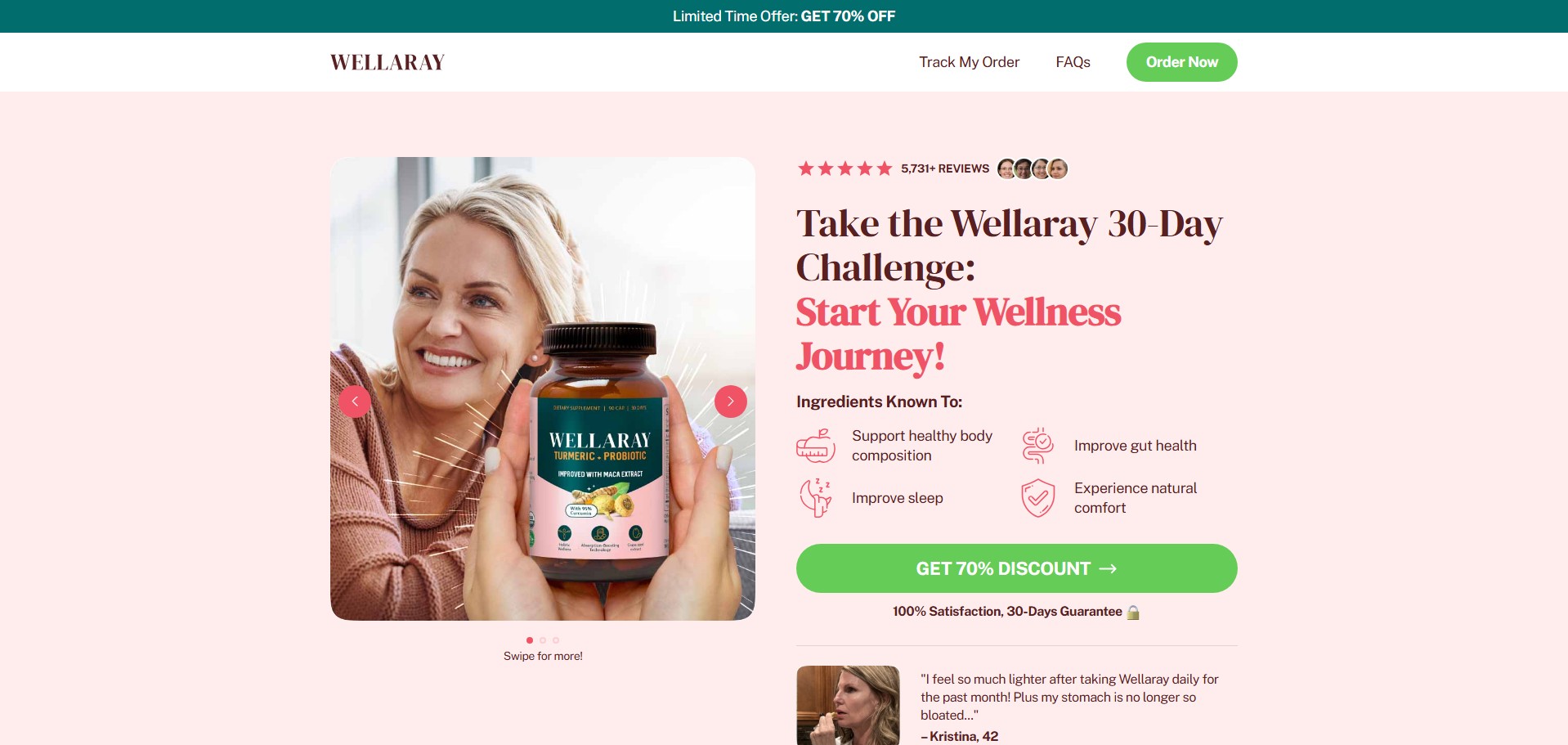 Wellaray - Including Checkout Event Tracking - (Health) - [FR, DE, UK + 186 more]